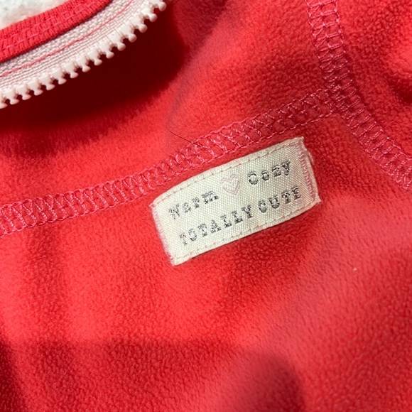 🌖 Carters size 6 pink full zip fleece - Picture 3 of 5